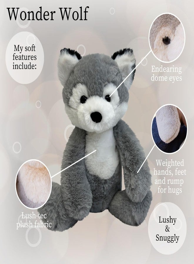 World's Softest Plush Stuffed Animal for Baby, Toddler, Kids, Adults - Adorable Toy Made from Kid-Friendly, Quality Materials - Lushee Wonder Wolf, 16" - Image 3